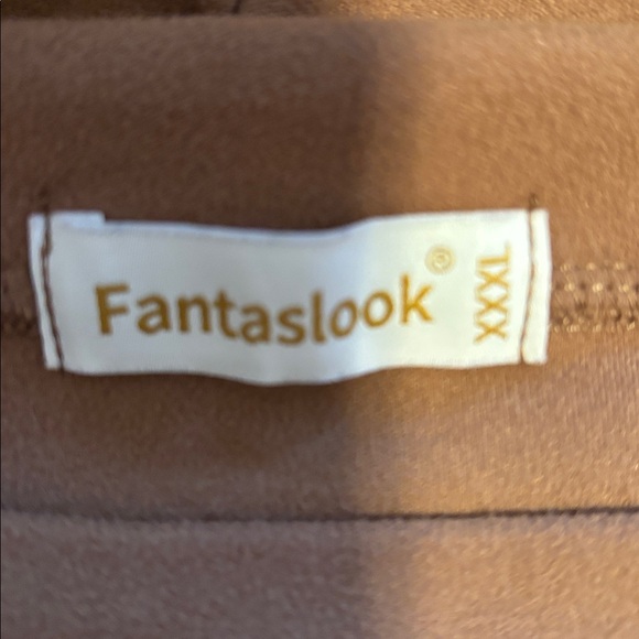 Women's Tan Crew Neck Sweater - Picture 2 of 2